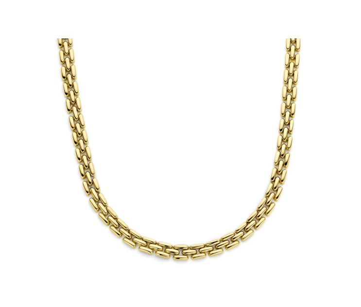 14krt gouden collier panter 6,5 mm 44 cm